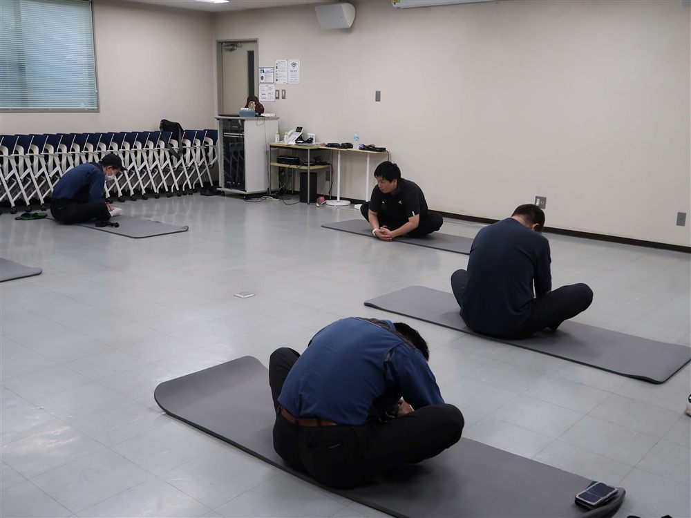 腰痛体操の様子